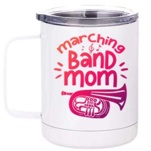 Marching Band Mom Baritone Horn Euphonium Player Gift 12 oz Stainless Steel Tumbler Cup