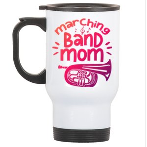 Marching Band Mom Baritone Horn Euphonium Player Gift Stainless Steel Travel Mug