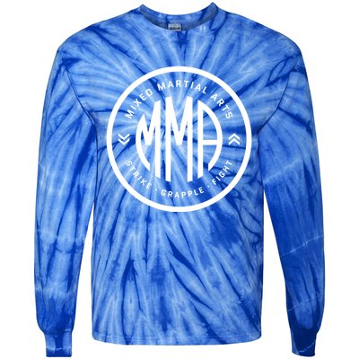 Mma Bjj Mixed Martial Arts Fan Fighter Strike Grapple Fight Gift Tie-Dye Long Sleeve Shirt