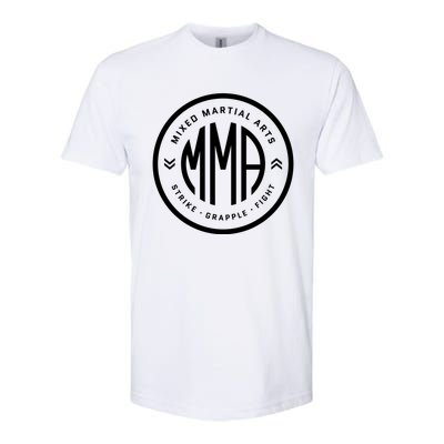 Mma Bjj Mixed Martial Arts Fan Fighter Strike Grapple Fight Gift Softstyle CVC T-Shirt