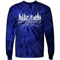 Mountain Bike MTB Mountains Trails Bikes Tie-Dye Long Sleeve Shirt