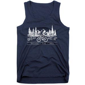 Mountain Bike MTB Mountains Trails Bikes Tank Top