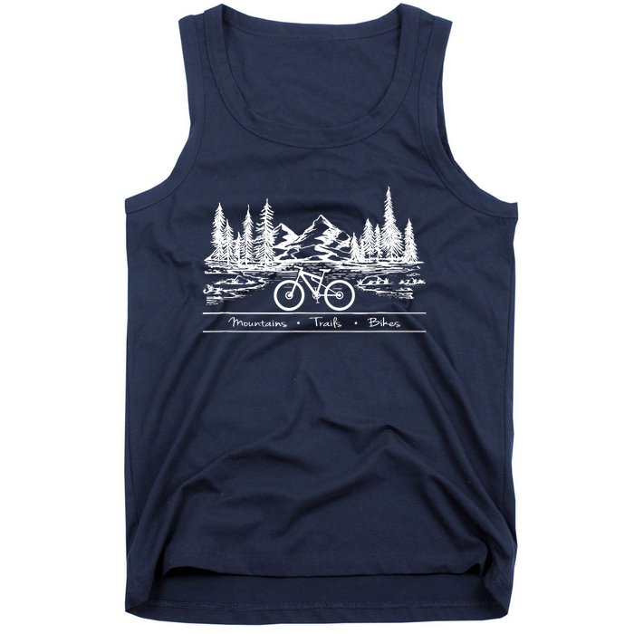 Mountain Bike MTB Mountains Trails Bikes Tank Top