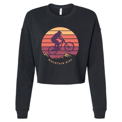 Mountain Bike Cropped Pullover Crew