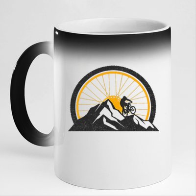 Mountain Bike Mtb Clothing Mtb Mountain Bike 11oz Black Color Changing Mug