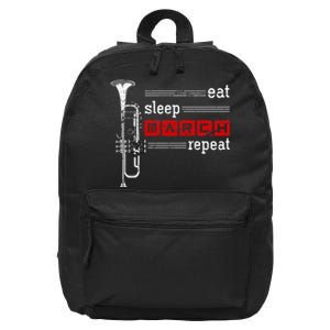 Marching Band Musician Trumpeter Gift Music Trumpet 16 in Basic Backpack