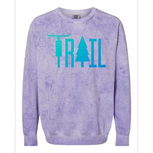 Mountain Bike Mtb Downhill Biking Cycling Biker Gift Cool Gift Colorblast Crewneck Sweatshirt