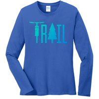 Mountain Bike Mtb Downhill Biking Cycling Biker Gift Cool Gift Ladies Long Sleeve Shirt