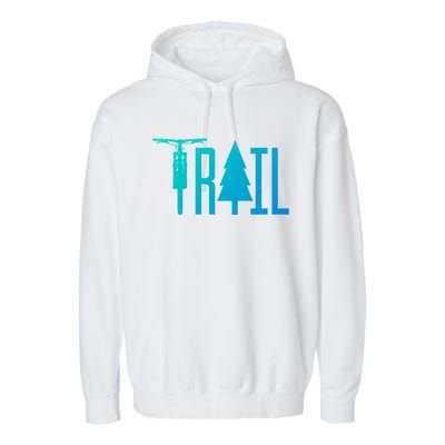 Mountain Bike Mtb Downhill Biking Cycling Biker Gift Cool Gift Garment-Dyed Fleece Hoodie