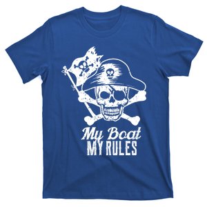 My Boat My Rules Captain Cool Gift Boating Cool Gift Pontoon Gift T-Shirt