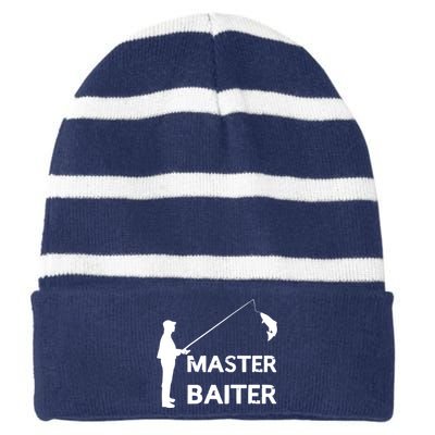 Master Baiter Striped Beanie with Solid Band