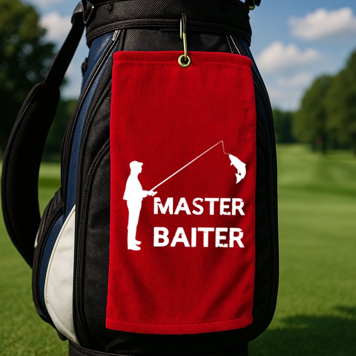 Master Baiter Golf Towel