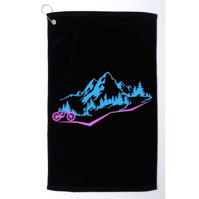 Mountain Bike Mtb Cycling Mountain Biker Biking Cyclist Gift Golf Towel