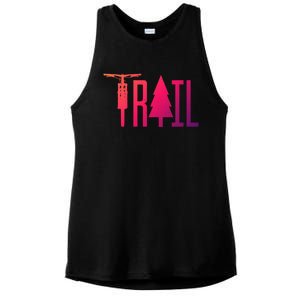 Mountain Bike Mtb Downhill Biking Cycling Biker Gift Cool Gift Ladies PosiCharge Tri-Blend Wicking Tank