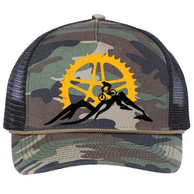 Mountain Bike MTB Downhill Biking Retro Rope Trucker Hat Cap