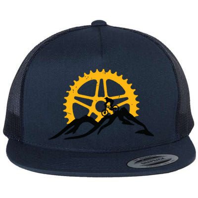 Mountain Bike MTB Downhill Biking Flat Bill Trucker Hat