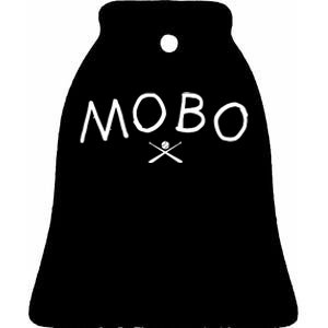 Modern Baseball Mobo Embroidered Ceramic Bell Ornament