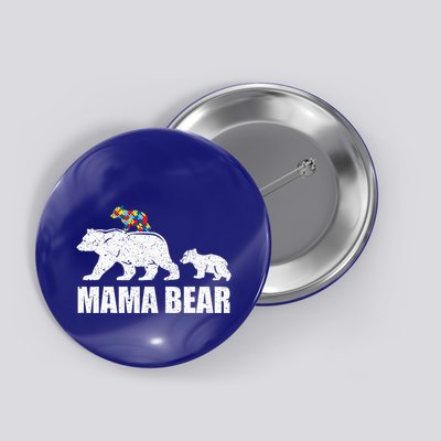 Mama Bear Mom Autistic Child Button