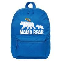 Mama Bear Mom Autistic Child 16 in Basic Backpack