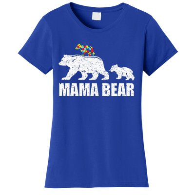 Mama Bear Mom Autistic Child Women's T-Shirt