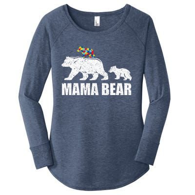 Mama Bear Mom Autistic Child Women's Perfect Tri Tunic Long Sleeve Shirt