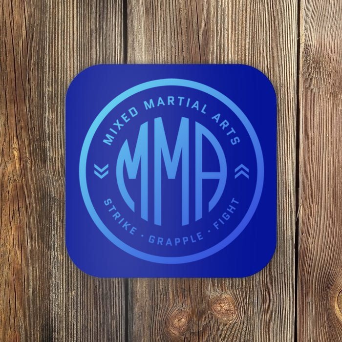 Mma Bjj Mixed Martial Arts Fan Fighter Strike Grapple Fight Gift Coaster