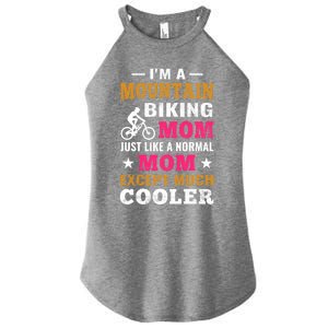 Mountain Biking Mtb Gift Cycling Mountain Bike Mom Gift Women's Perfect Tri Rocker Tank