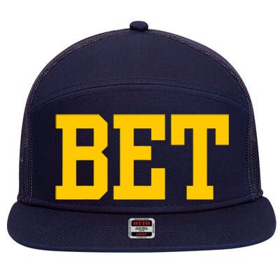 Michigan Bet 7 Panel Mesh Trucker Snapback Hat