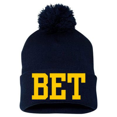 Michigan Bet Pom Pom 12in Knit Beanie