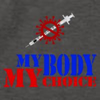 My Body My Choice Anti Vaccine Funny Vector Backpack