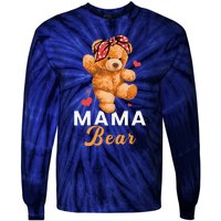 Mama Bear Mothers Day Cute Teddy Mom Momma Mommy Tie-Dye Long Sleeve Shirt