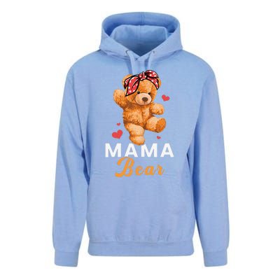 Mama Bear Mothers Day Cute Teddy Mom Momma Mommy Unisex Surf Hoodie