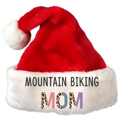 Mountain Biking Mom Funny Gift Biker Gift Funny Mountain Biking Gift Premium Christmas Santa Hat