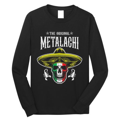 Metalachi Band Metal X Mariachi Skull Xxxl Concert Long Sleeve Shirt
