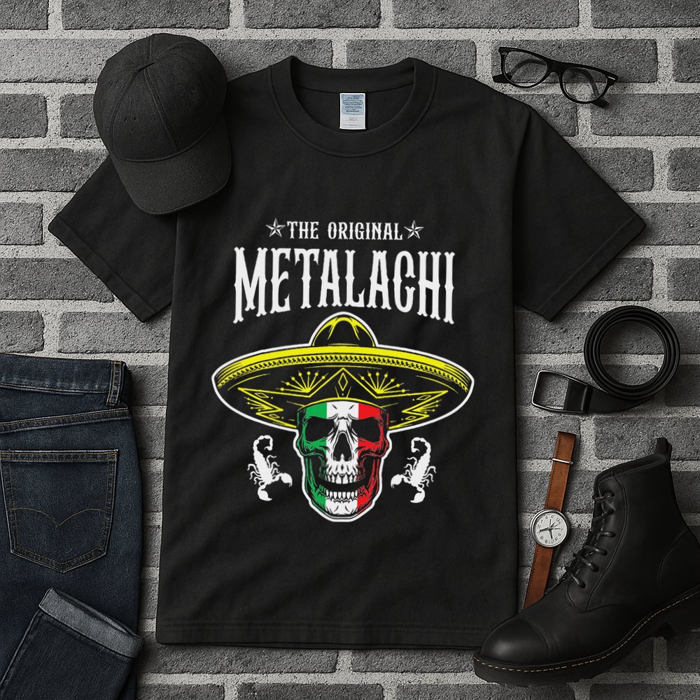 Metalachi Band Metal X Mariachi Skull Xxxl Concert Tall T-Shirt