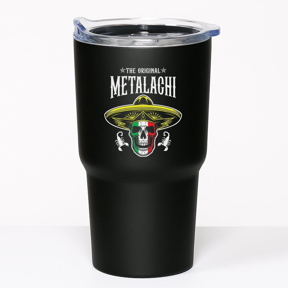 Metalachi Band Metal X Mariachi Skull Xxxl Concert Tumbler