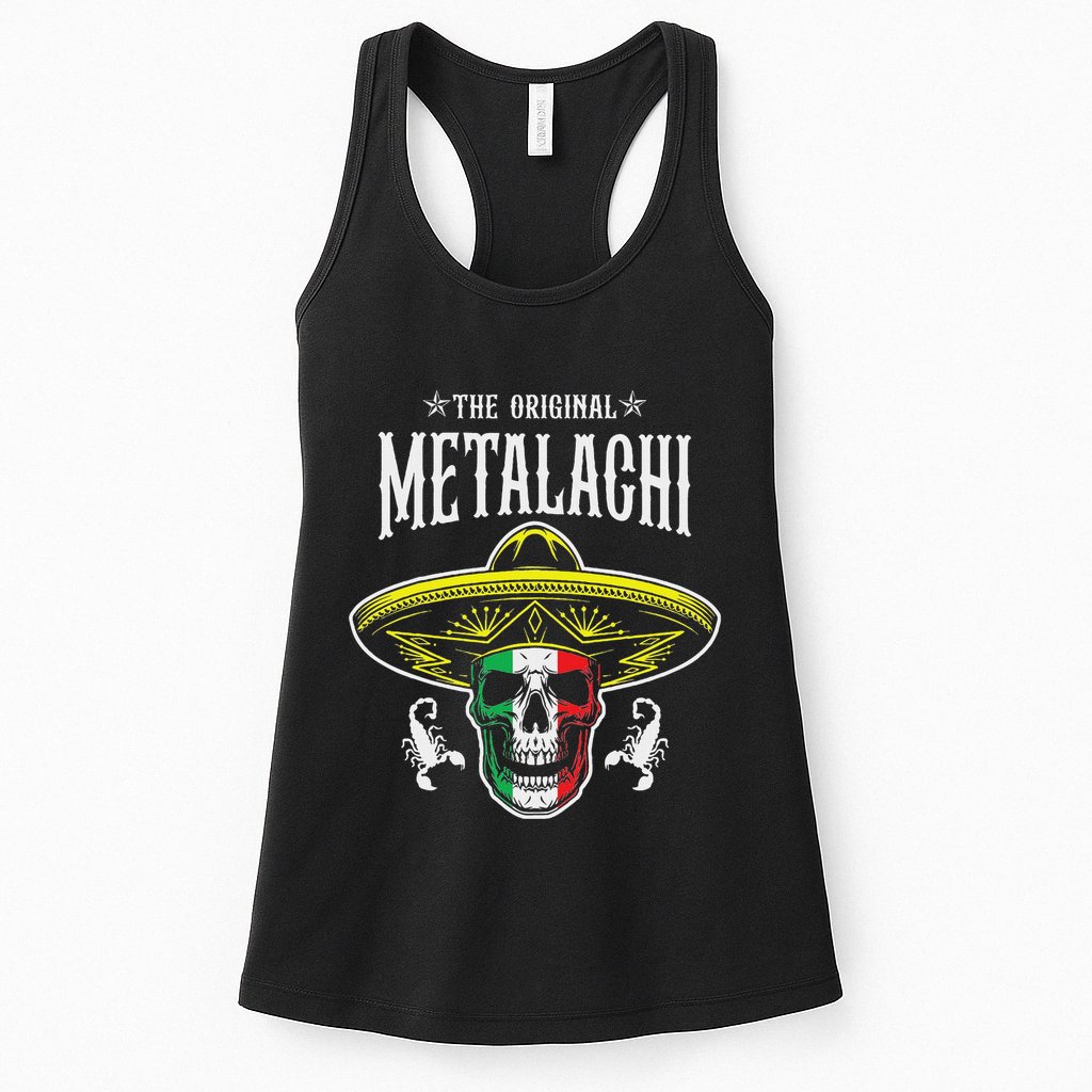 Metalachi Band Metal X Mariachi Skull Xxxl Concert Womens Tank Top