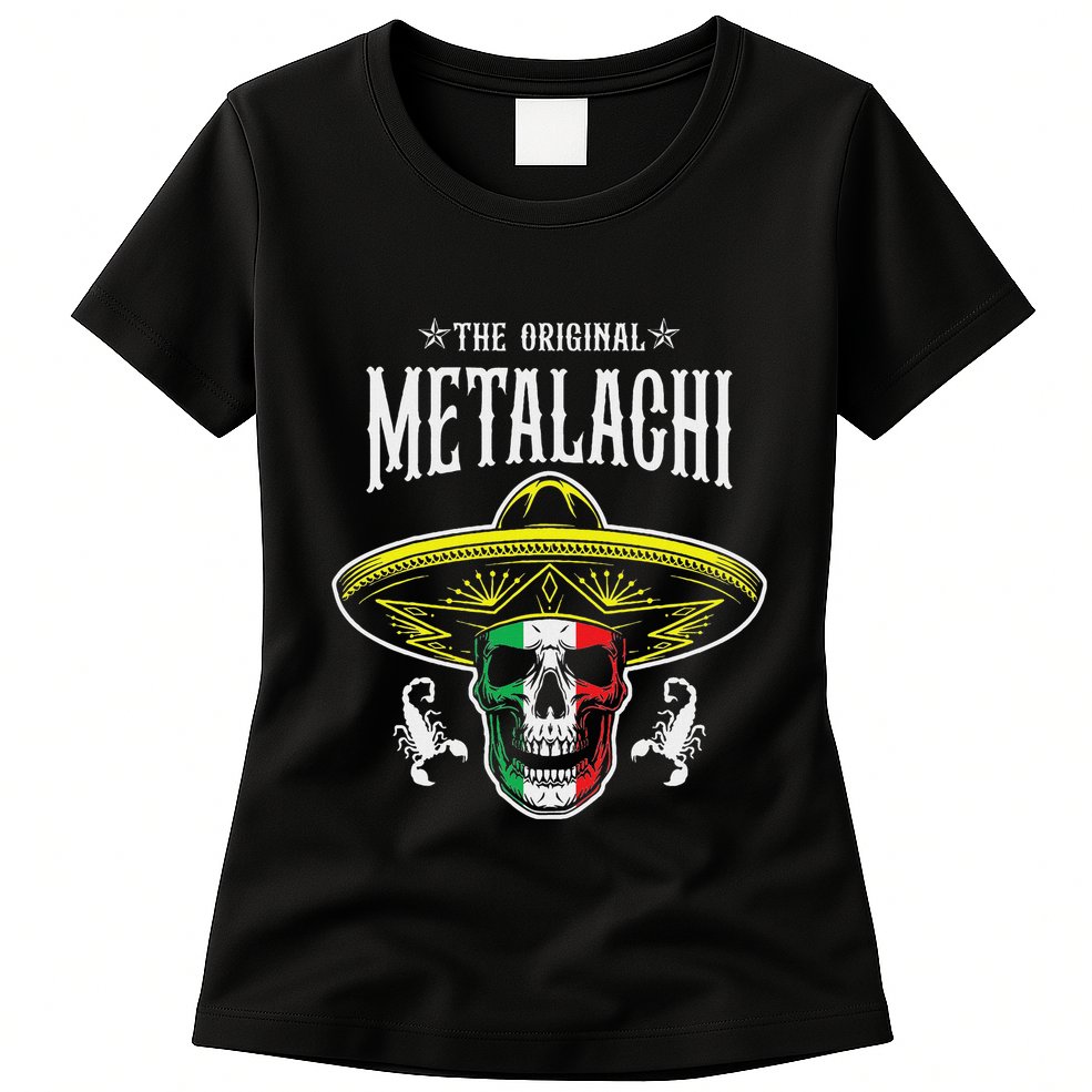 Metalachi Band Metal X Mariachi Skull Xxxl Concert Womens T-Shirt
