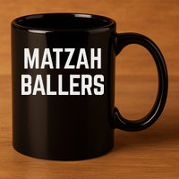 Matzah Ballers 11oz C Handle Ceramic Mug