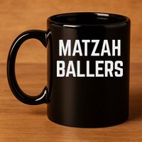 Matzah Ballers 11oz C Handle Ceramic Mug