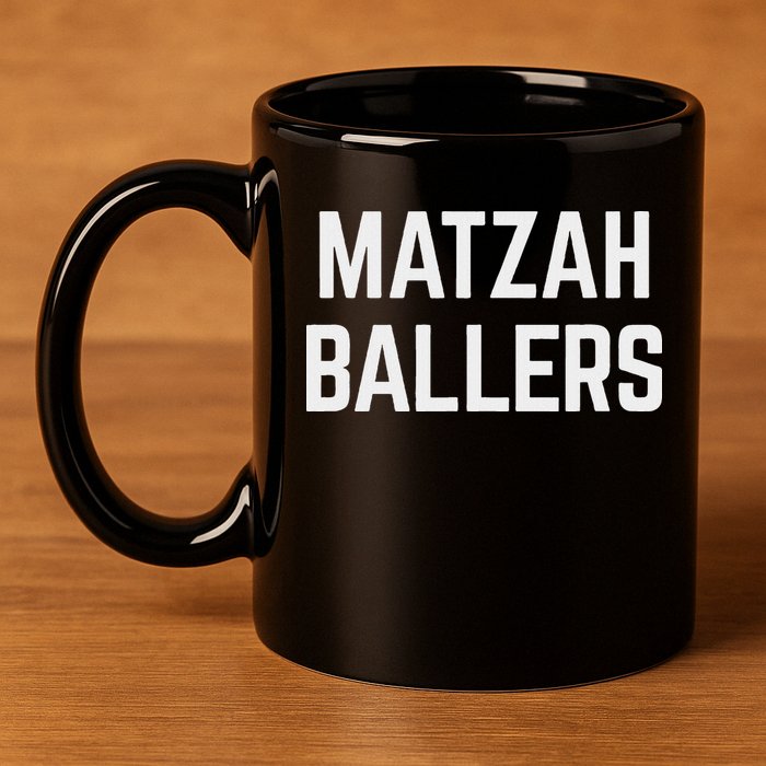 Matzah Ballers 11oz C Handle Ceramic Mug