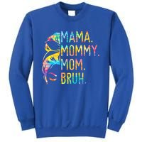 Messy Bun Mama Mommy Mom Bruh Tie Dye Mothers Day Bruh Gift Sweatshirt