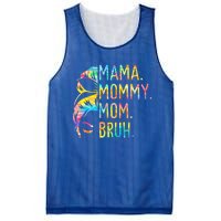 Messy Bun Mama Mommy Mom Bruh Tie Dye Mothers Day Bruh Gift Mesh Reversible Basketball Jersey Tank