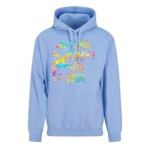 Messy Bun Mama Mommy Mom Bruh Tie Dye Mothers Day Bruh Gift Unisex Surf Hoodie