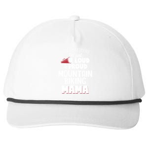 Mountain Biking Mom Design Meaningful Gift Loud And Proud Mama! Meaningful Gift Snapback Five-Panel Rope Hat