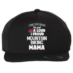 Mountain Biking Mom Design Meaningful Gift Loud And Proud Mama! Meaningful Gift Wool Snapback Cap