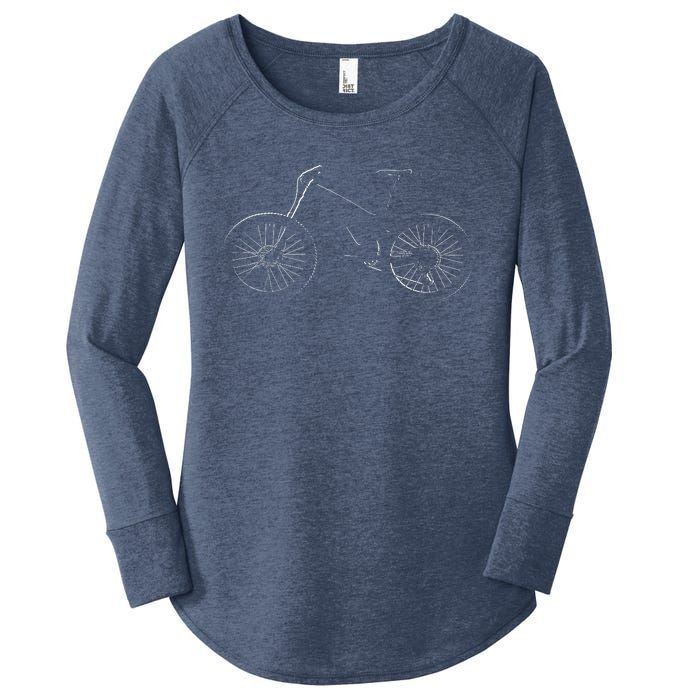 Mountain Bike Mtb T Mountain Bike Women's Perfect Tri Tunic Long Sleeve Shirt