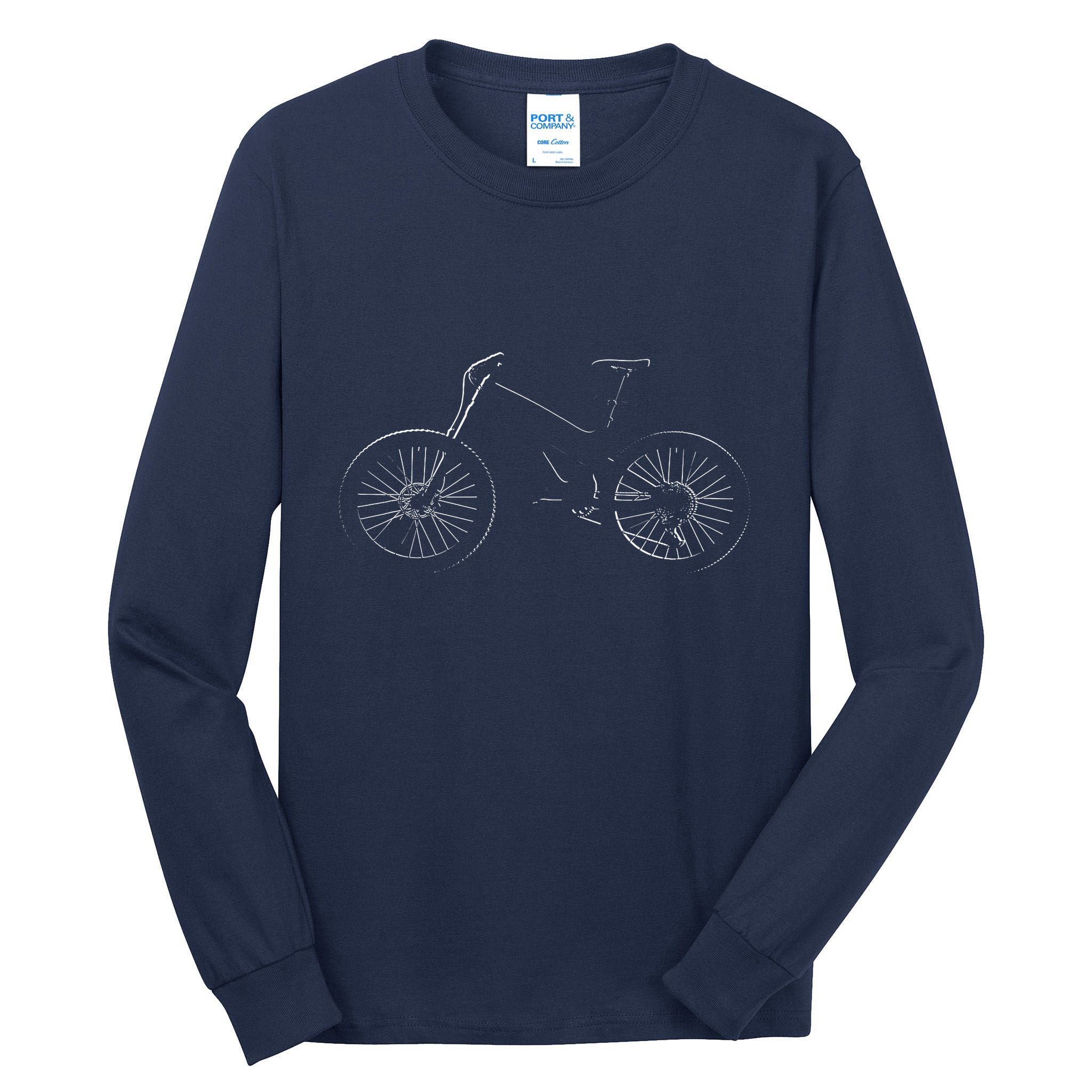 Mountain Bike Mtb T Mountain Bike Tall Long Sleeve T-Shirt