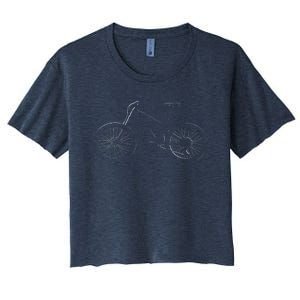 Mountain Bike Mtb T Mountain Bike Women's Crop Top Tee