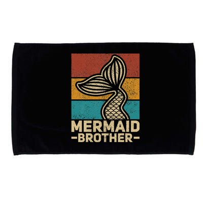 Mermaid Brother Mermaid Birthday Party Outfit Retro Mermaid Microfiber Hand Towel